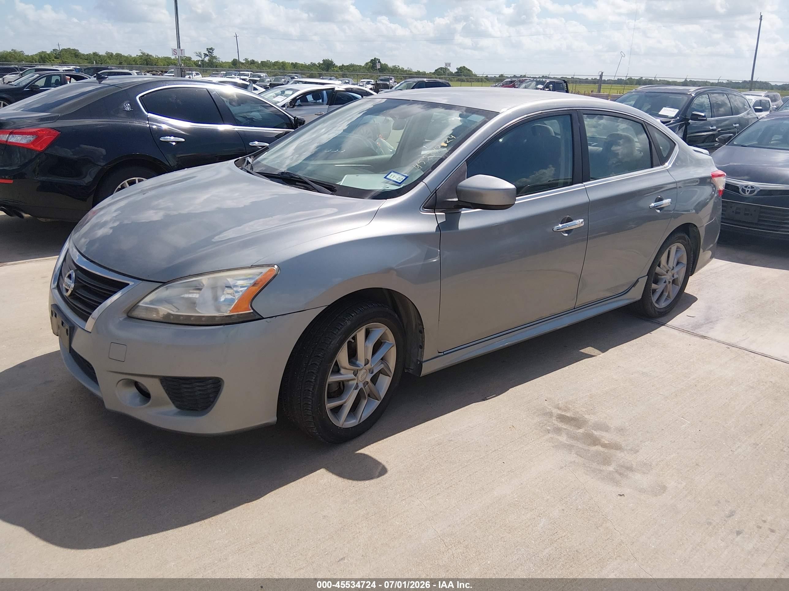 2013 Nissan Sentra Sr Gray vin: 3N1AB7APXDL717553