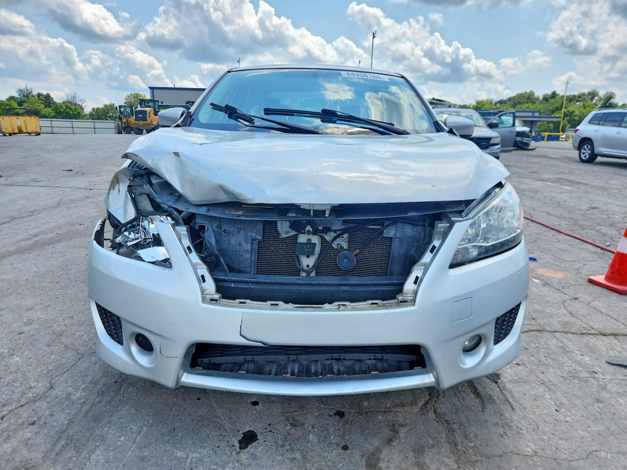 2013 Nissan Sentra S Серебряный vin: 3N1AB7APXDL719979