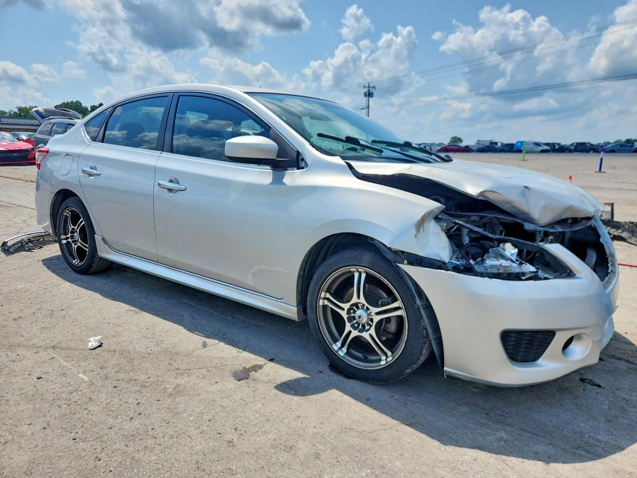 2013 Nissan Sentra S Серебряный vin: 3N1AB7APXDL719979