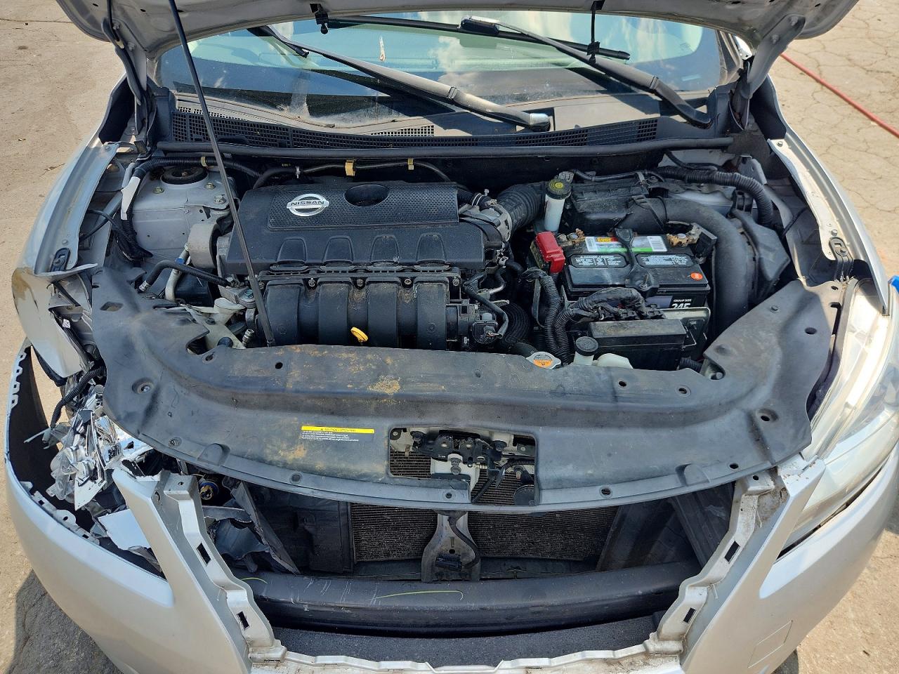 2013 Nissan Sentra S Серебряный vin: 3N1AB7APXDL719979