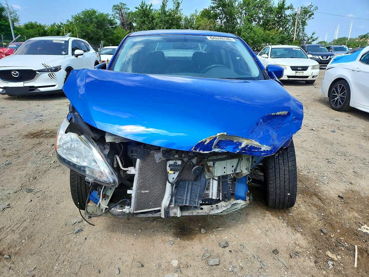 2013 Nissan Sentra S Blue vin: 3N1AB7APXDL721859