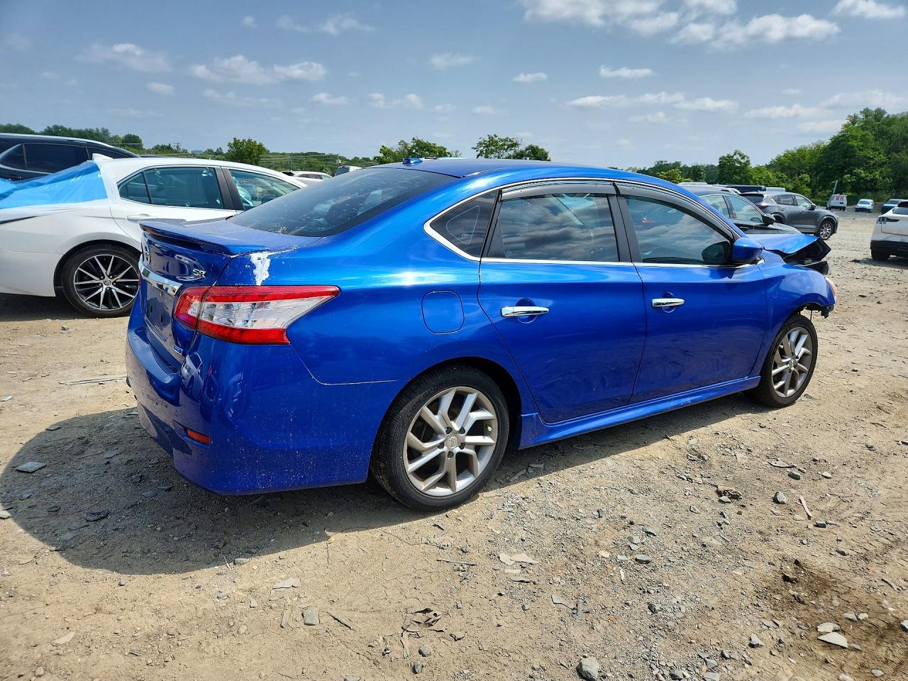 2013 Nissan Sentra S Blue vin: 3N1AB7APXDL721859