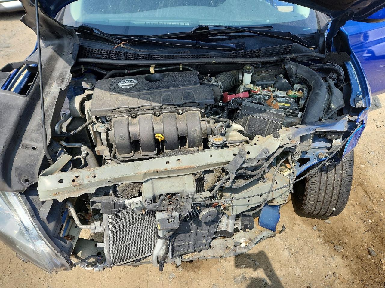 2013 Nissan Sentra S Blue vin: 3N1AB7APXDL721859