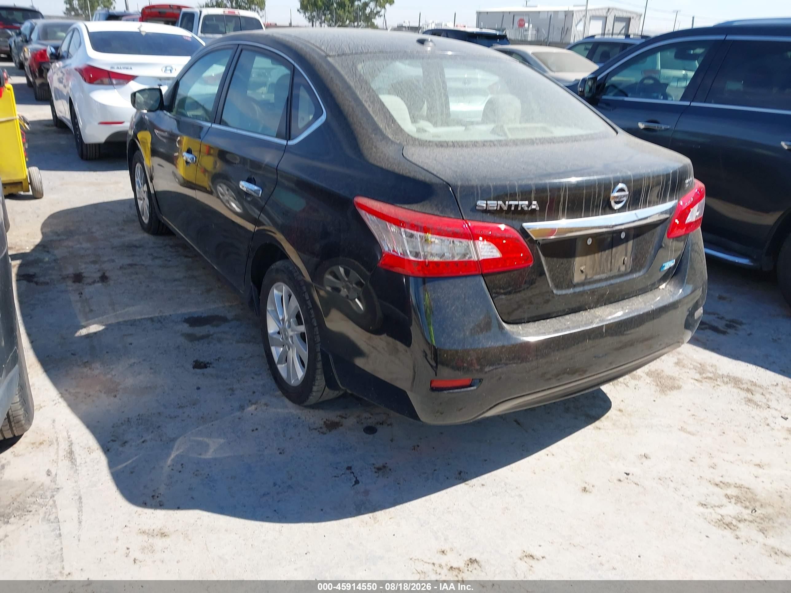 2013 Nissan Sentra Sv Black vin: 3N1AB7APXDL741142