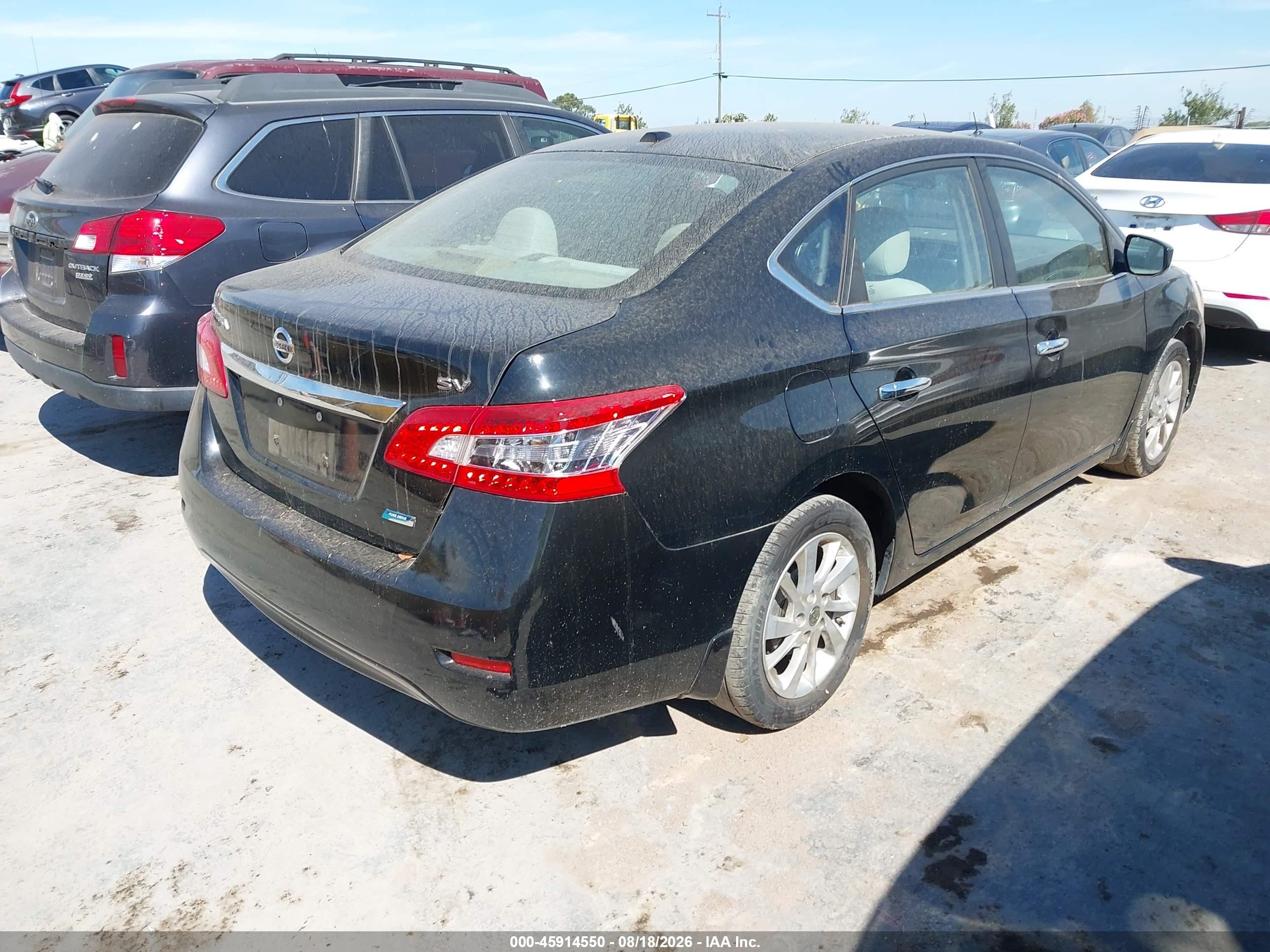 2013 Nissan Sentra Sv Black vin: 3N1AB7APXDL741142