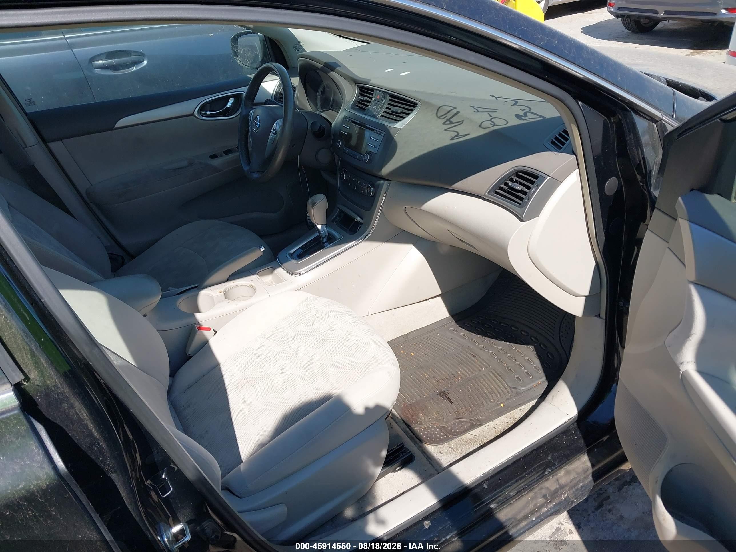 2013 Nissan Sentra Sv Black vin: 3N1AB7APXDL741142