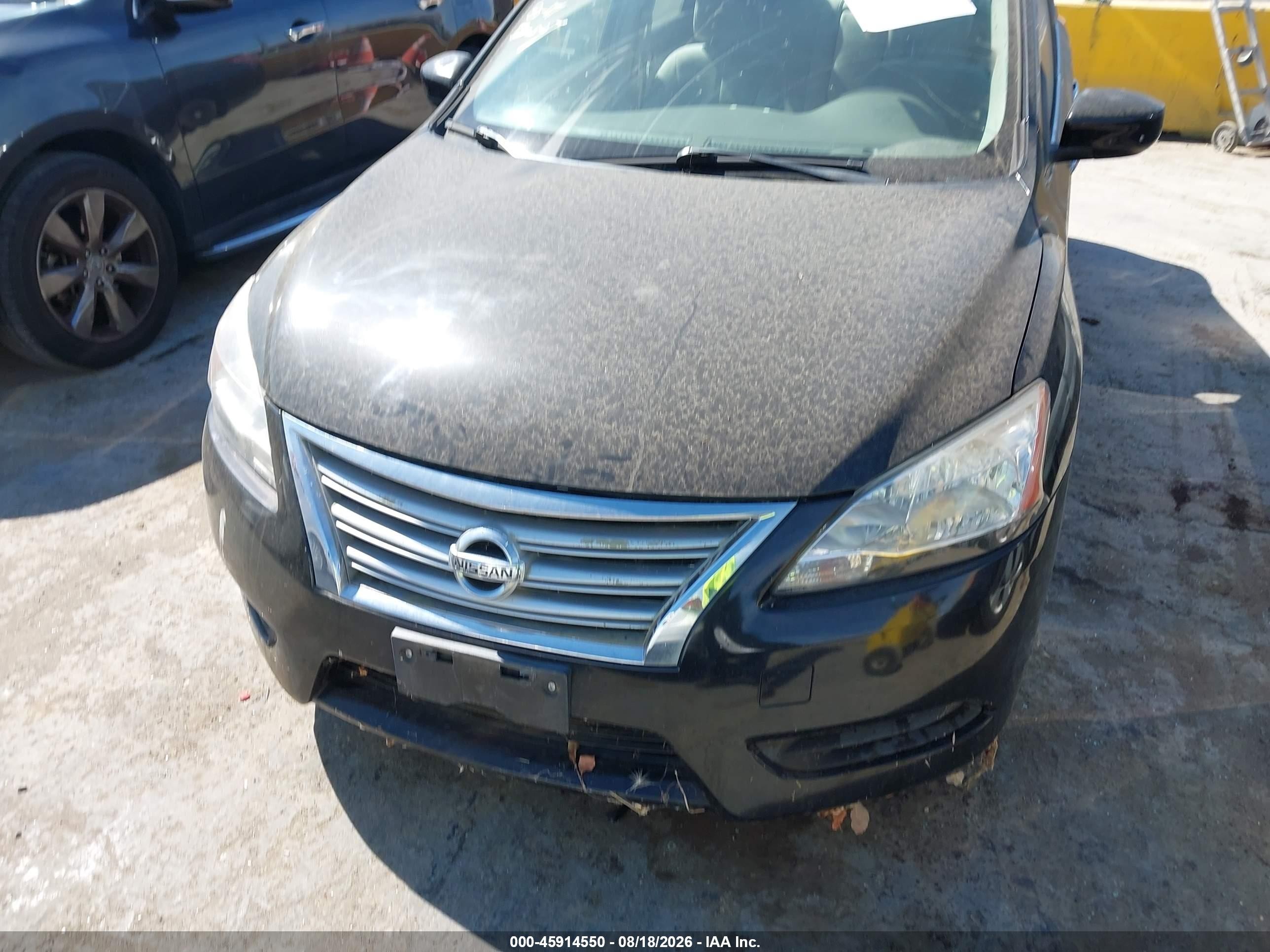 2013 Nissan Sentra Sv Black vin: 3N1AB7APXDL741142