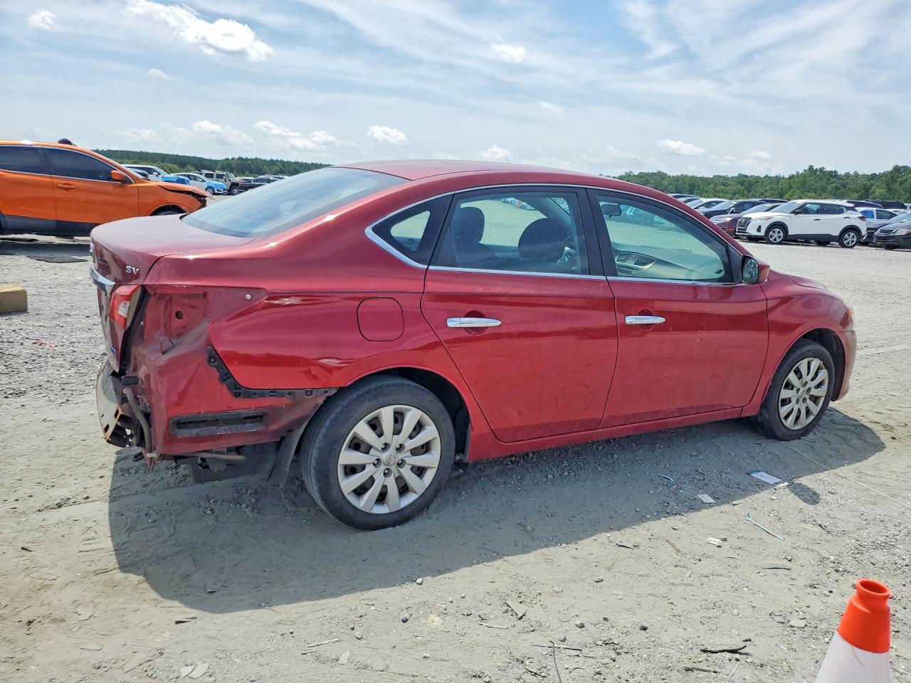 2013 Nissan Sentra S Burgundy vin: 3N1AB7APXDL754215