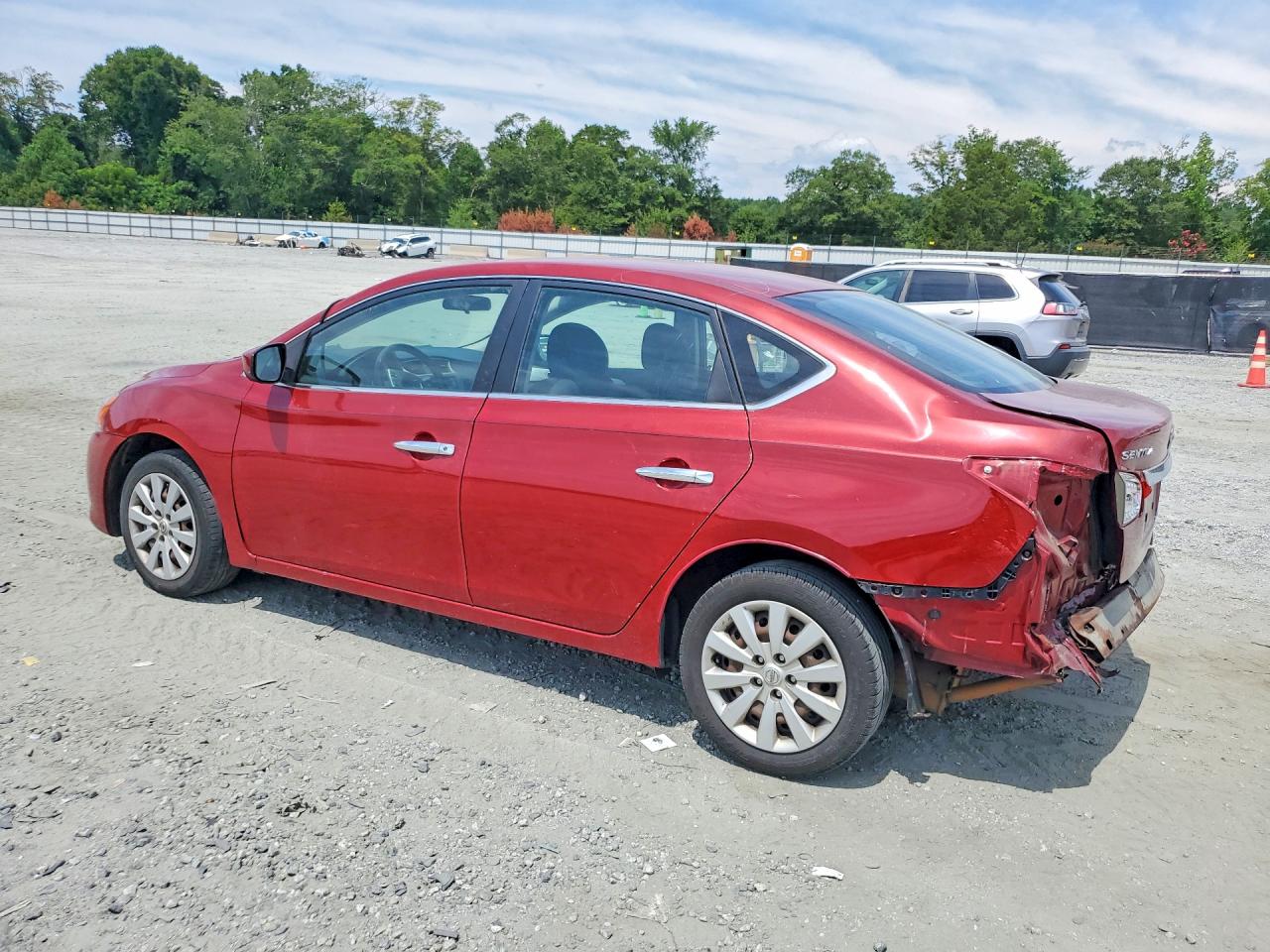 2013 Nissan Sentra S Burgundy vin: 3N1AB7APXDL754215