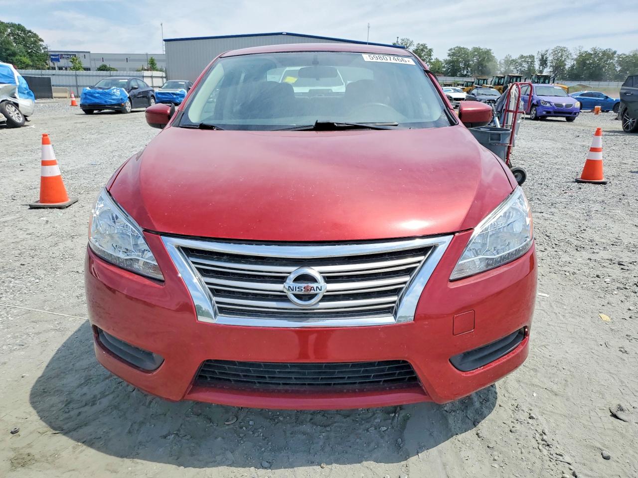 2013 Nissan Sentra S Burgundy vin: 3N1AB7APXDL754215