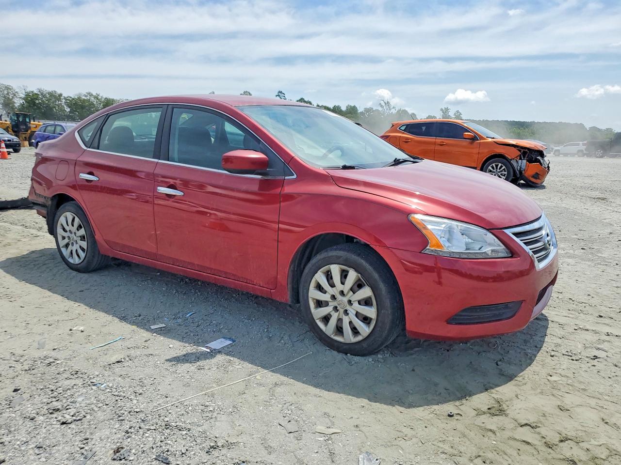 2013 Nissan Sentra S Burgundy vin: 3N1AB7APXDL754215