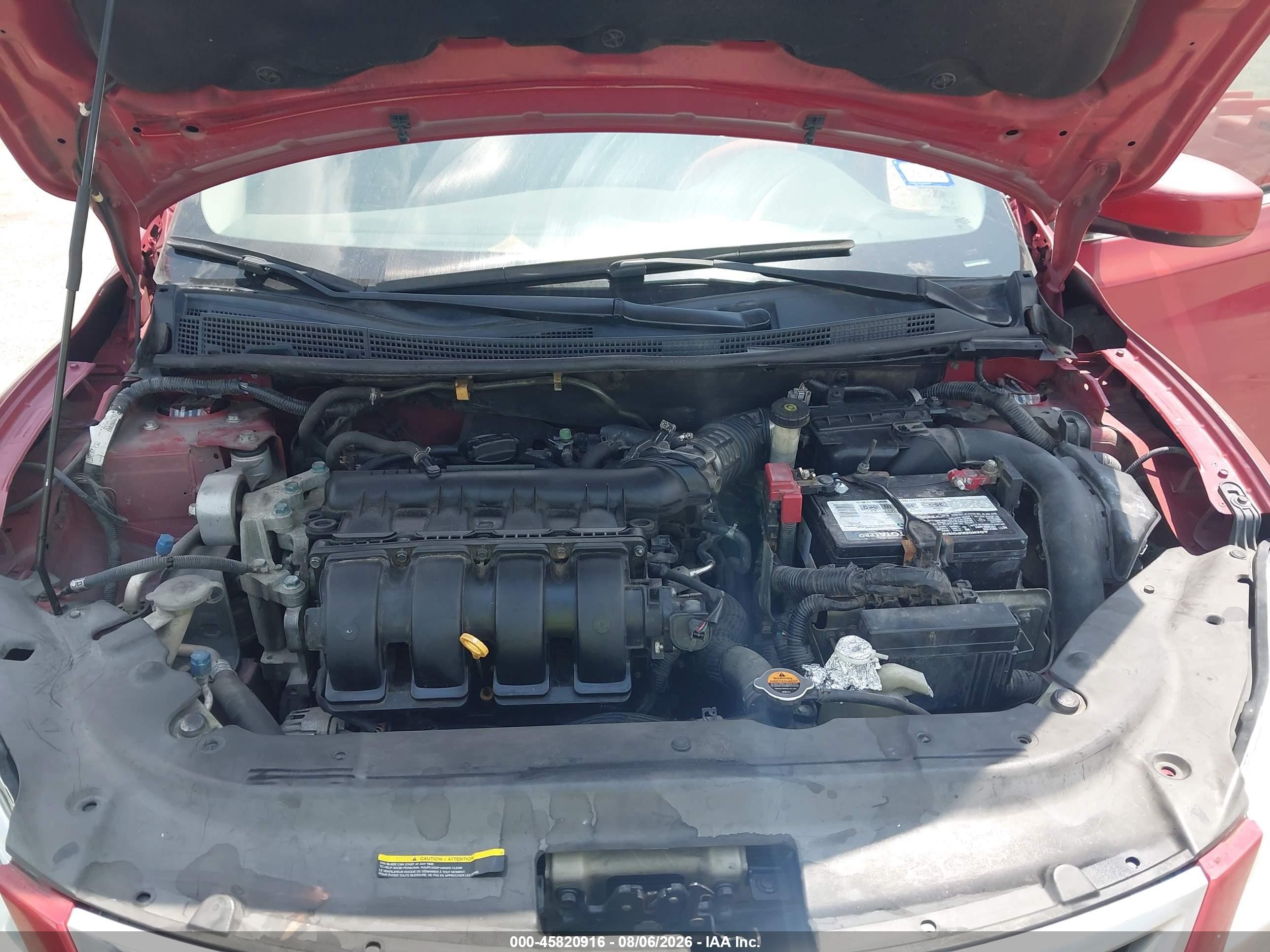 2013 Nissan Sentra Sr Burgundy vin: 3N1AB7APXDL762640