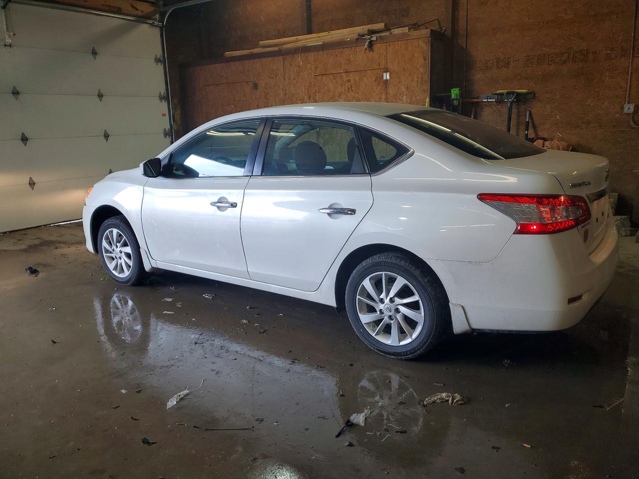 2013 Nissan Sentra S White vin: 3N1AB7APXDL765182