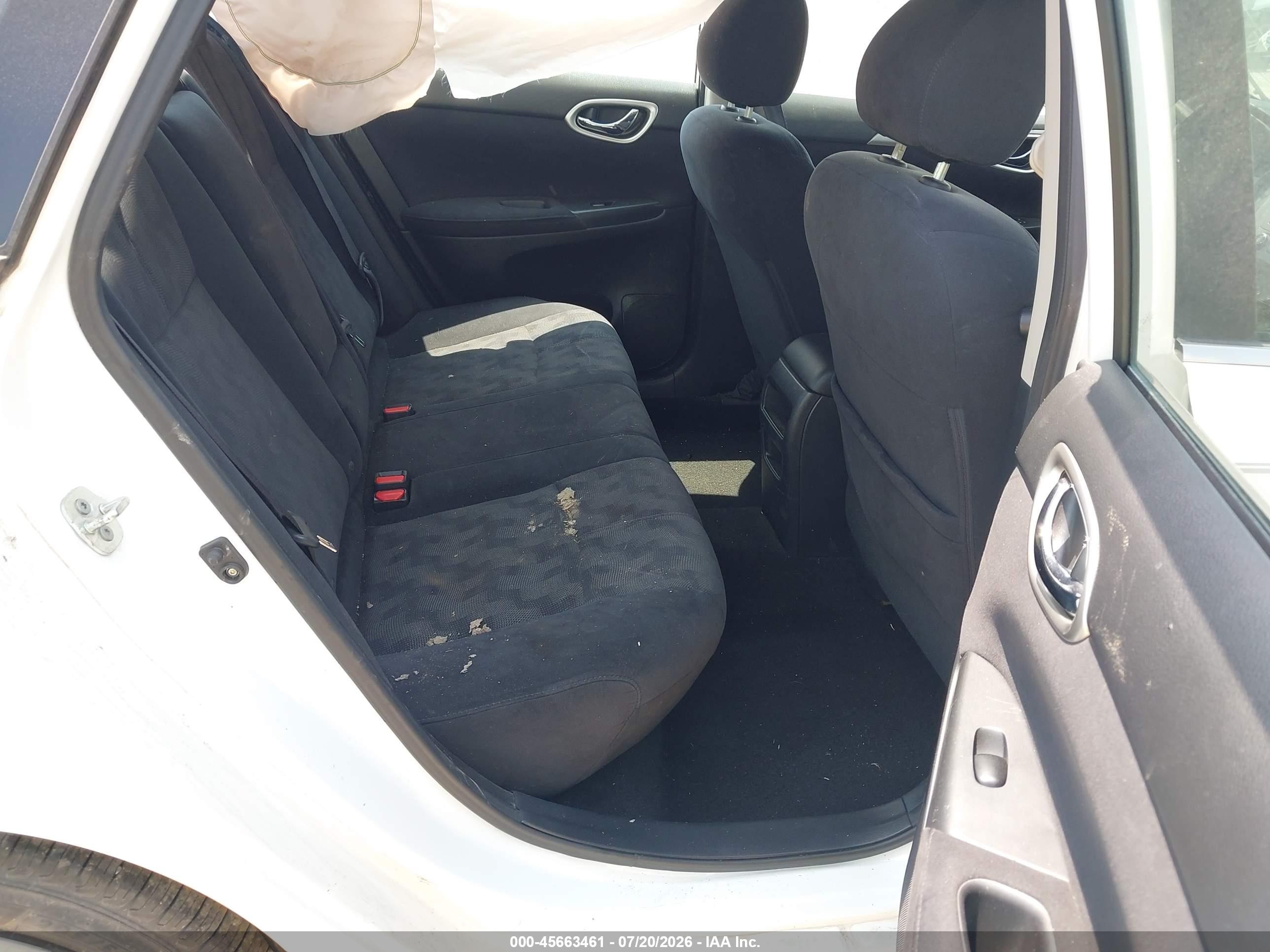 2013 Nissan Sentra Sv Белый vin: 3N1AB7APXDL769653