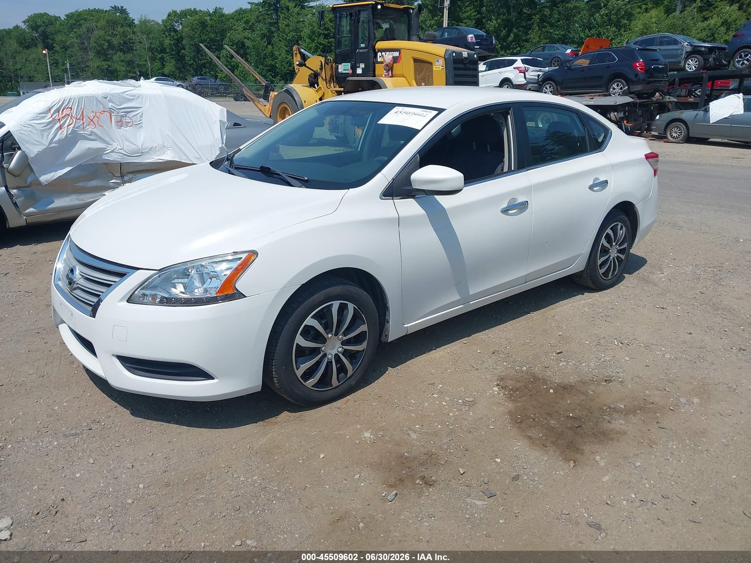 2013 Nissan Sentra Fe+ Sv White vin: 3N1AB7APXDL776764