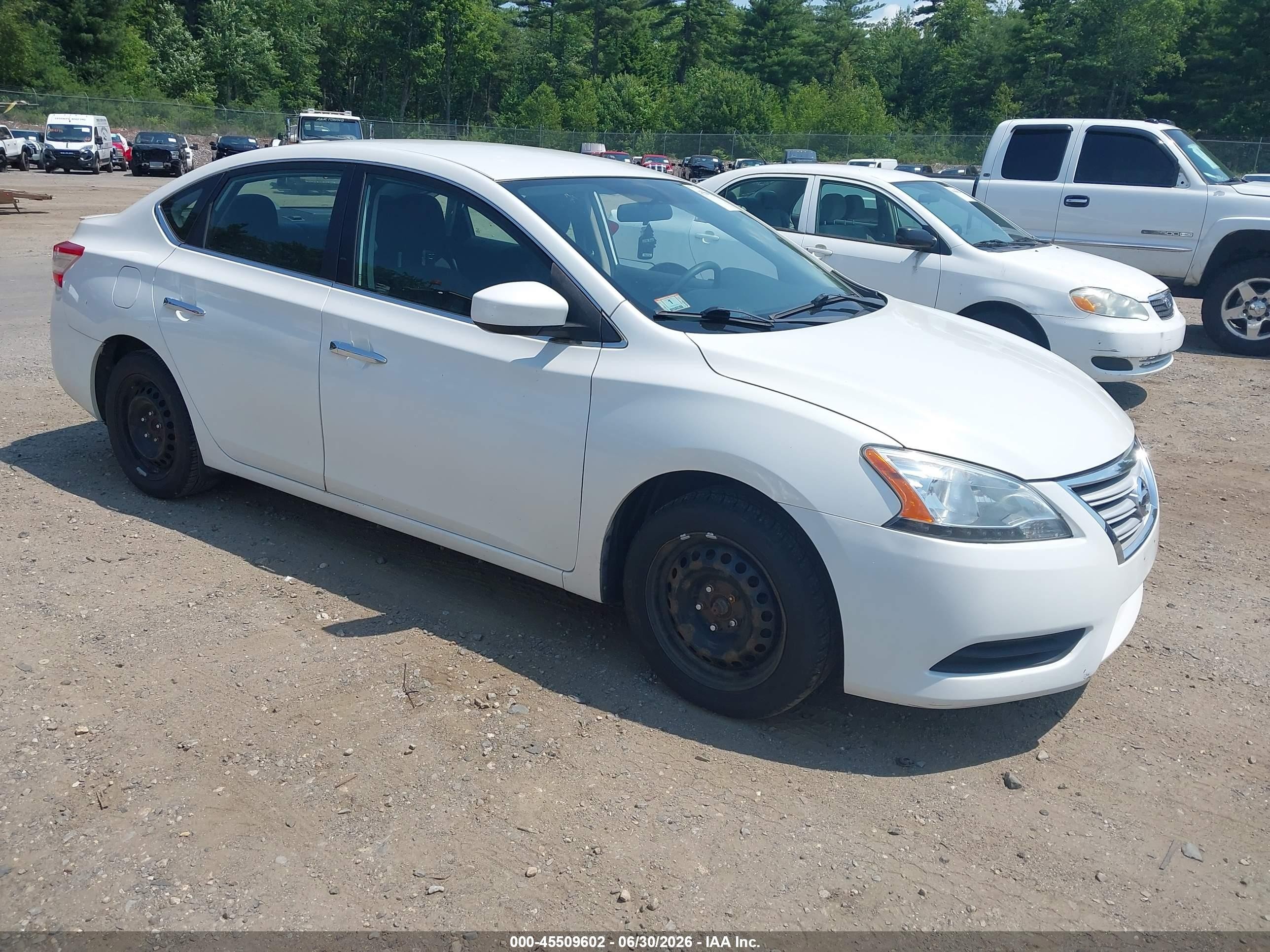 2013 Nissan Sentra Fe+ Sv White vin: 3N1AB7APXDL776764