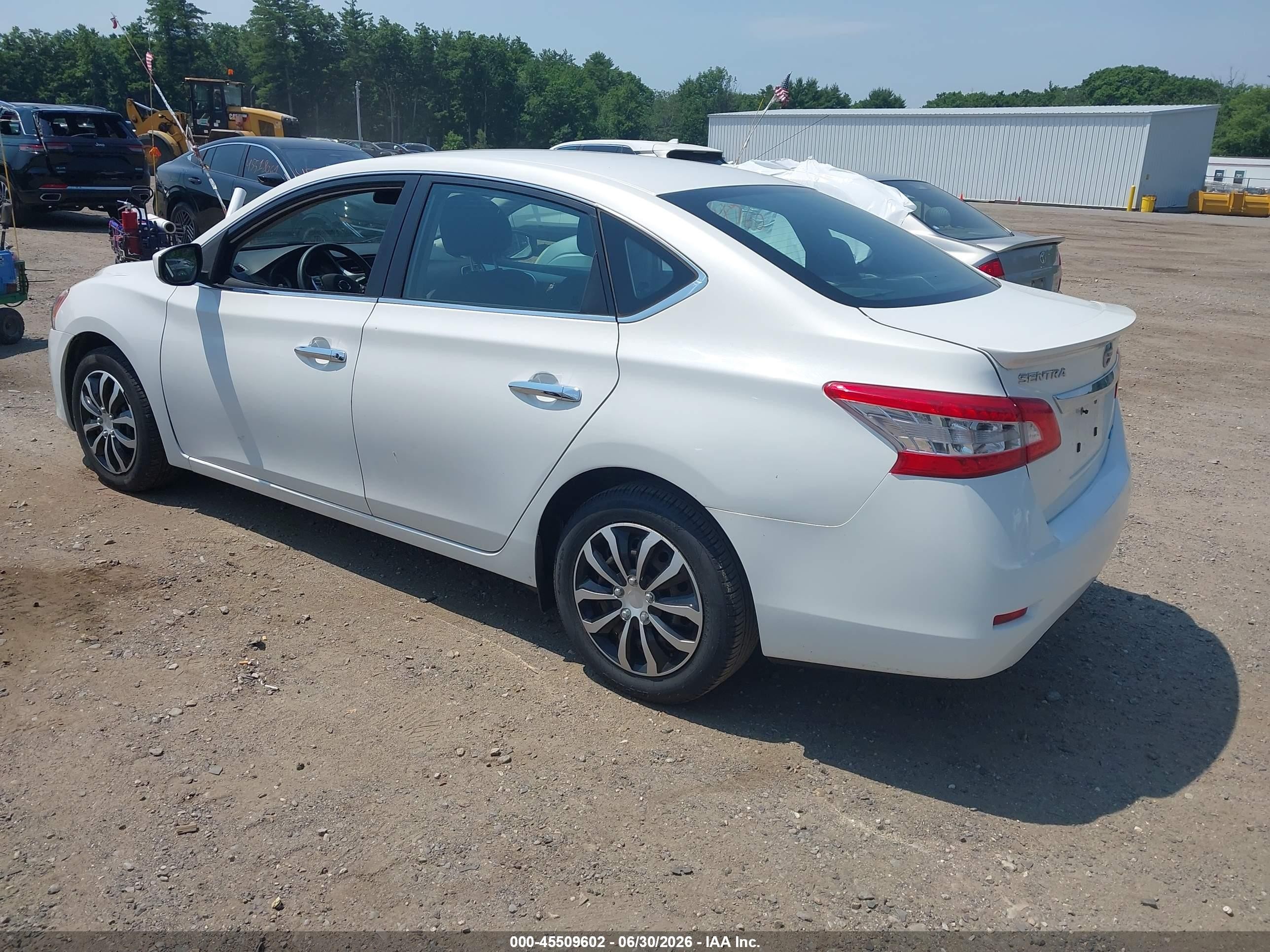 2013 Nissan Sentra Fe+ Sv White vin: 3N1AB7APXDL776764