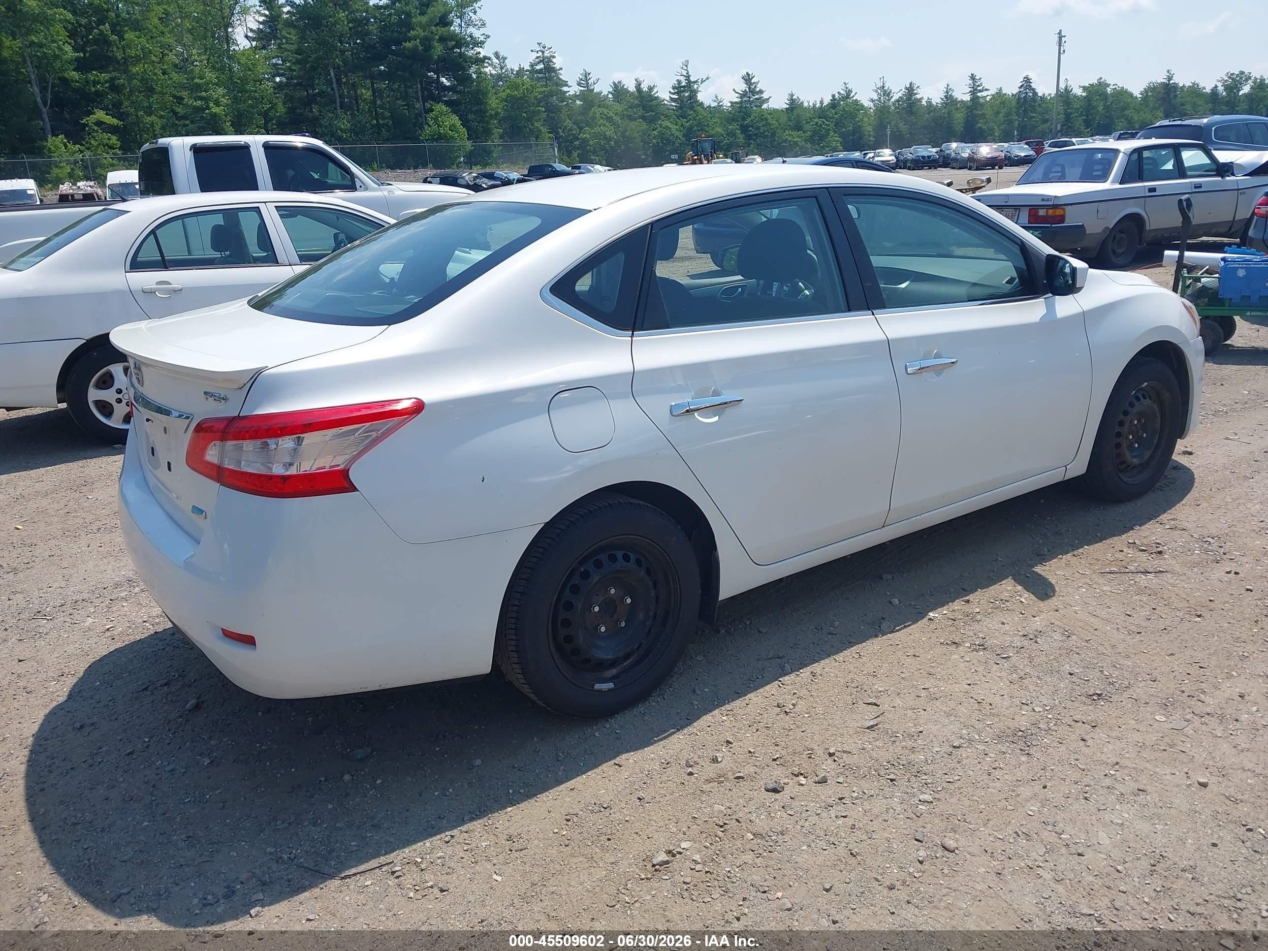 2013 Nissan Sentra Fe+ Sv White vin: 3N1AB7APXDL776764