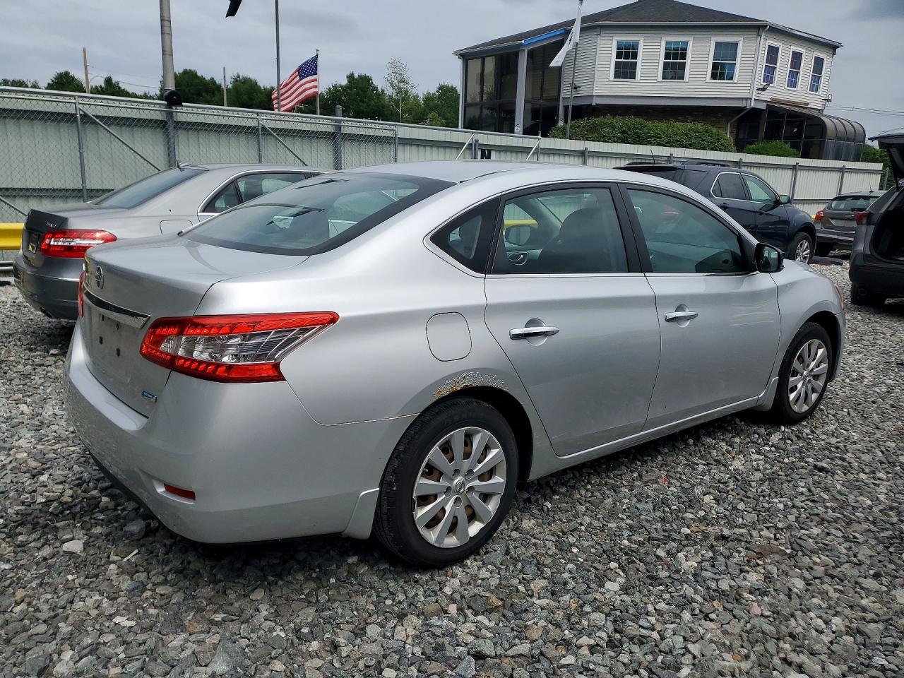 2013 Nissan Sentra S Серебряный vin: 3N1AB7APXDL778210