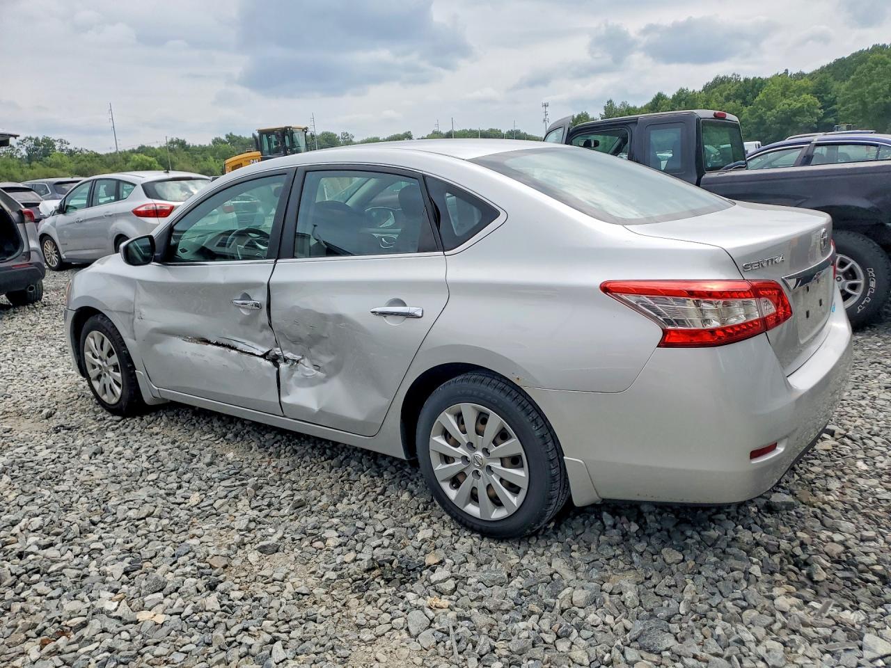 2013 Nissan Sentra S Серебряный vin: 3N1AB7APXDL778210