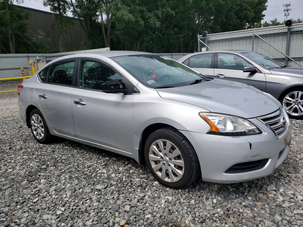 2013 Nissan Sentra S Серебряный vin: 3N1AB7APXDL778210