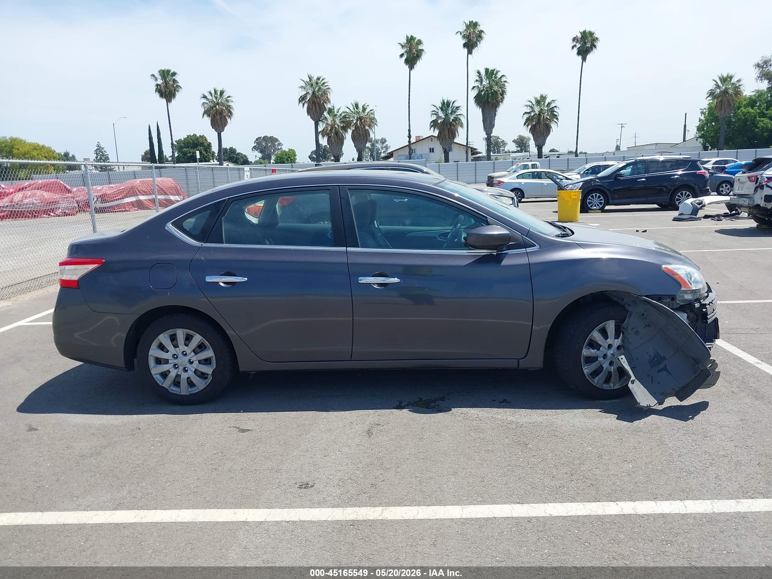 2013 Nissan Sentra Sv Gray vin: 3N1AB7APXDL778658