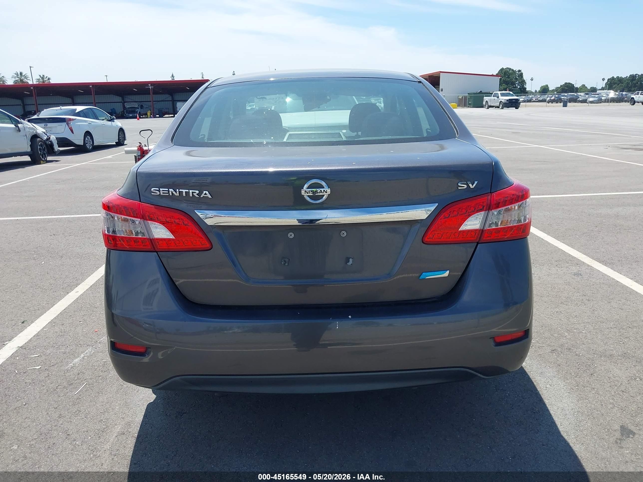 2013 Nissan Sentra Sv Gray vin: 3N1AB7APXDL778658