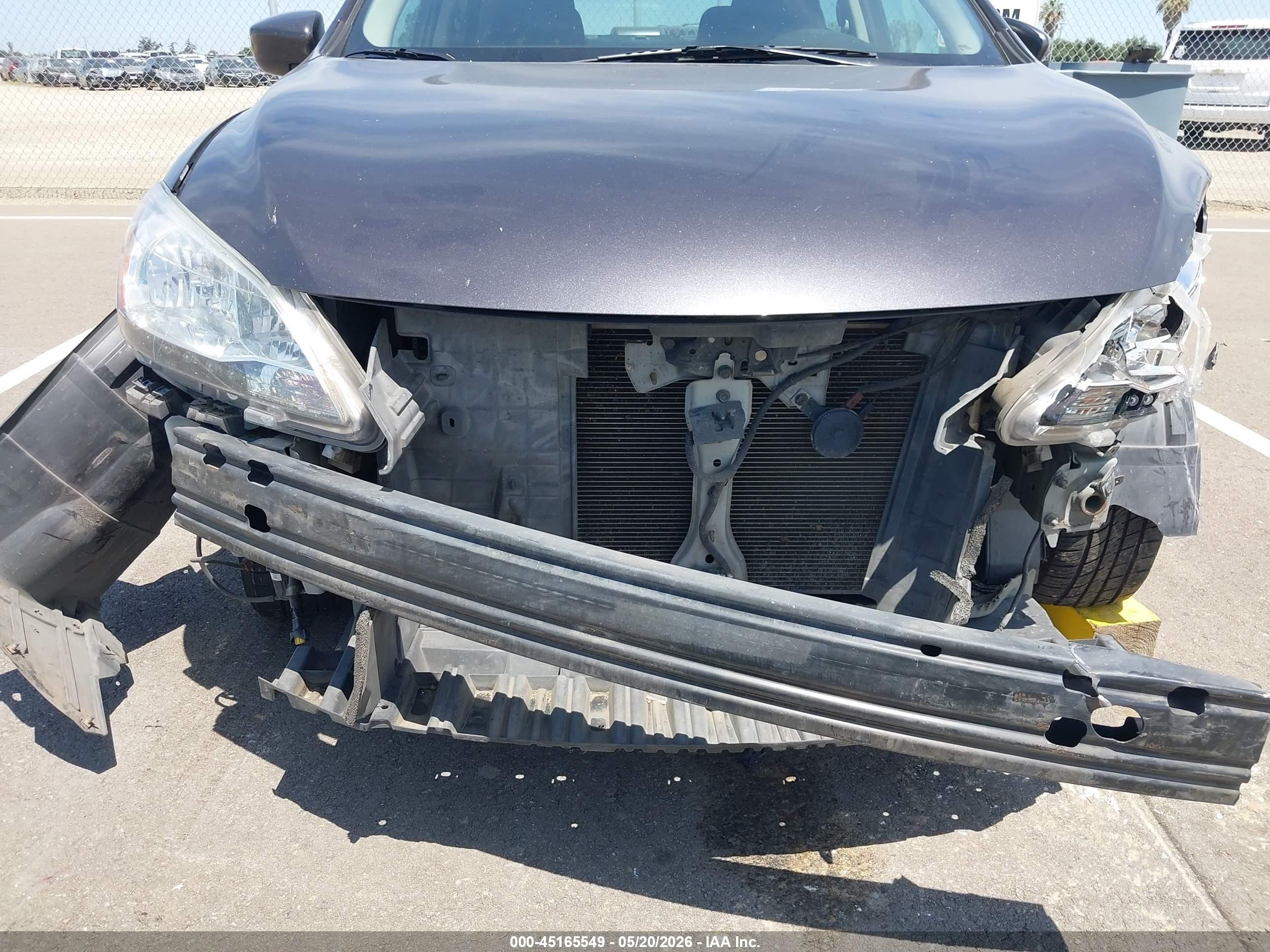 2013 Nissan Sentra Sv Gray vin: 3N1AB7APXDL778658