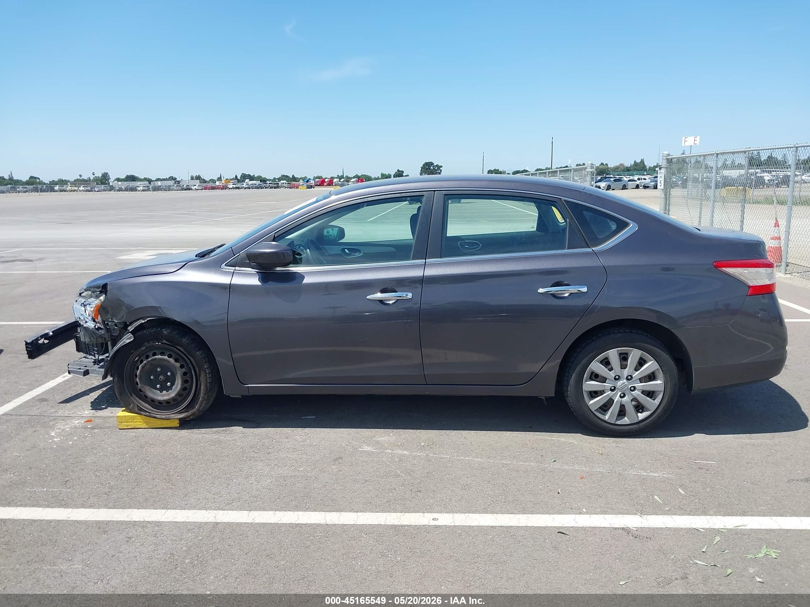 2013 Nissan Sentra Sv Gray vin: 3N1AB7APXDL778658
