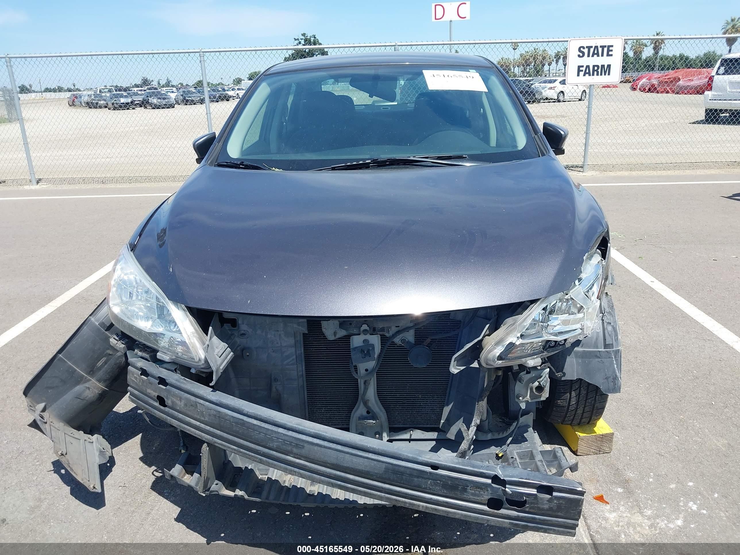 2013 Nissan Sentra Sv Gray vin: 3N1AB7APXDL778658