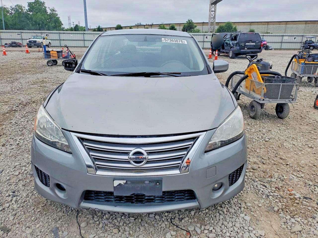 2013 Nissan Sentra S Серый vin: 3N1AB7APXDL789143