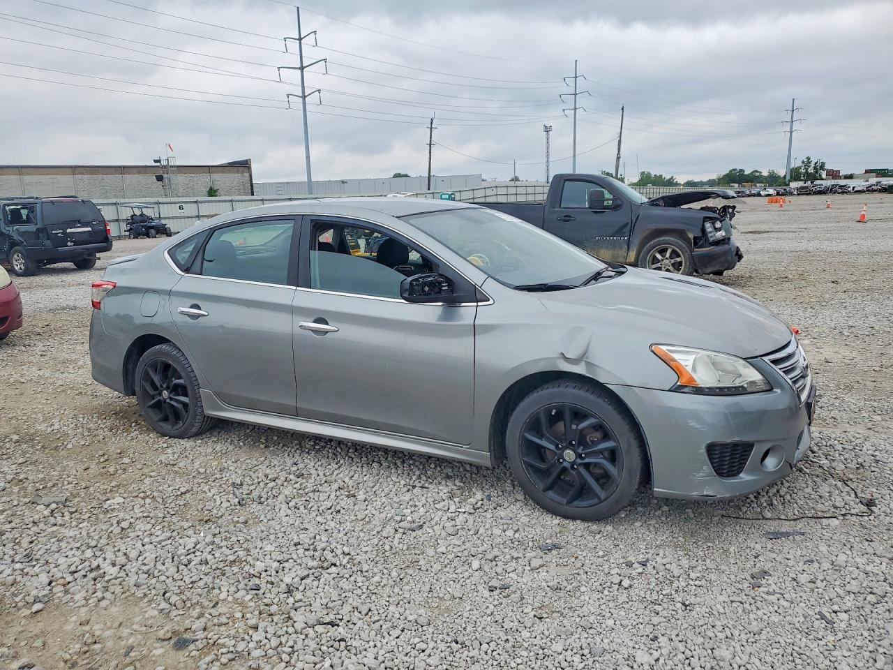 2013 Nissan Sentra S Серый vin: 3N1AB7APXDL789143