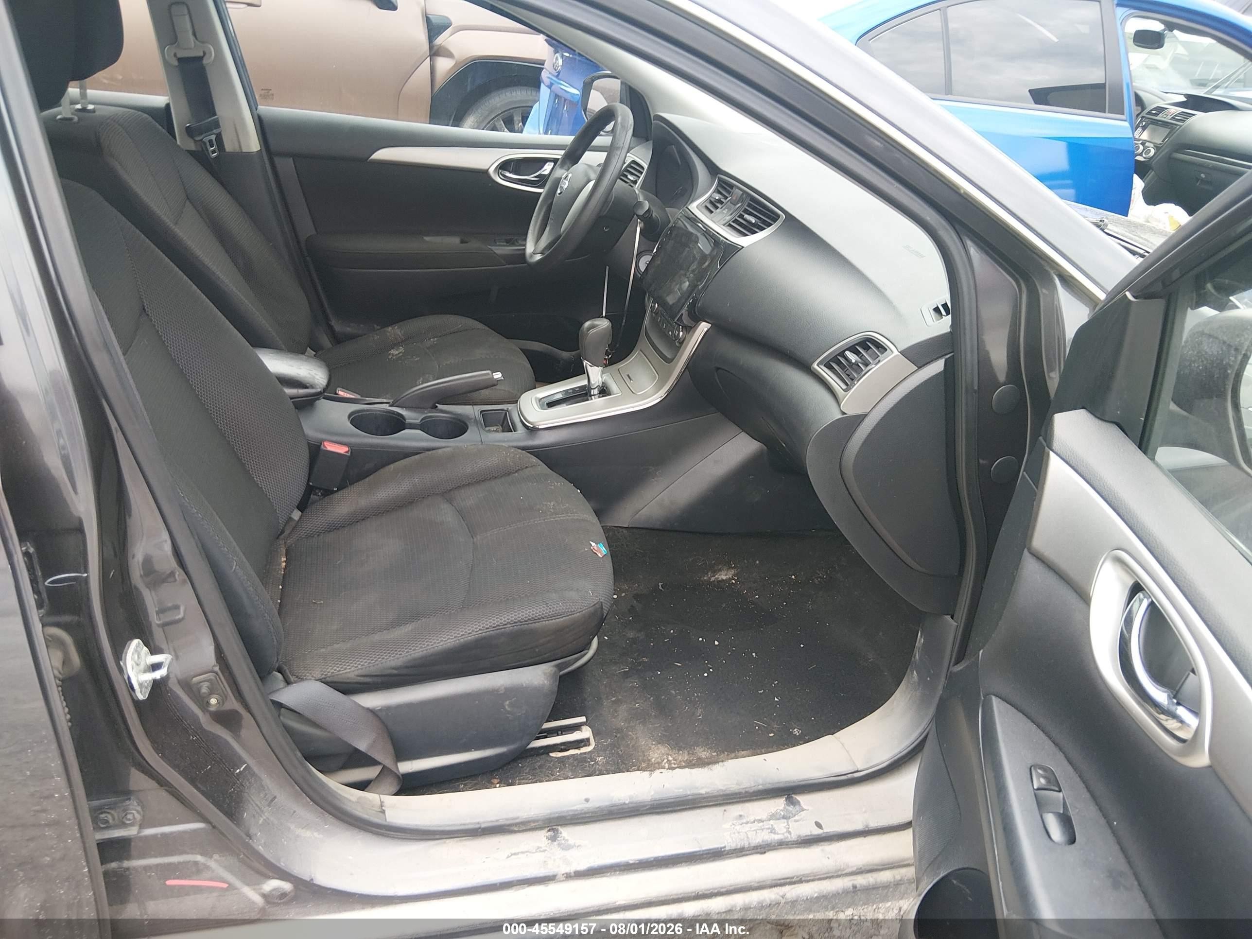 2013 Nissan Sentra S Gray vin: 3N1AB7APXDL789319