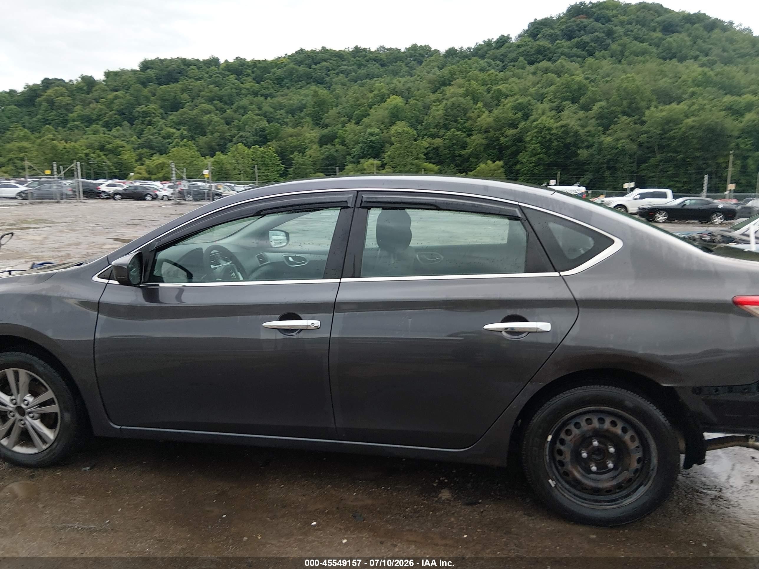 2013 Nissan Sentra S Gray vin: 3N1AB7APXDL789319