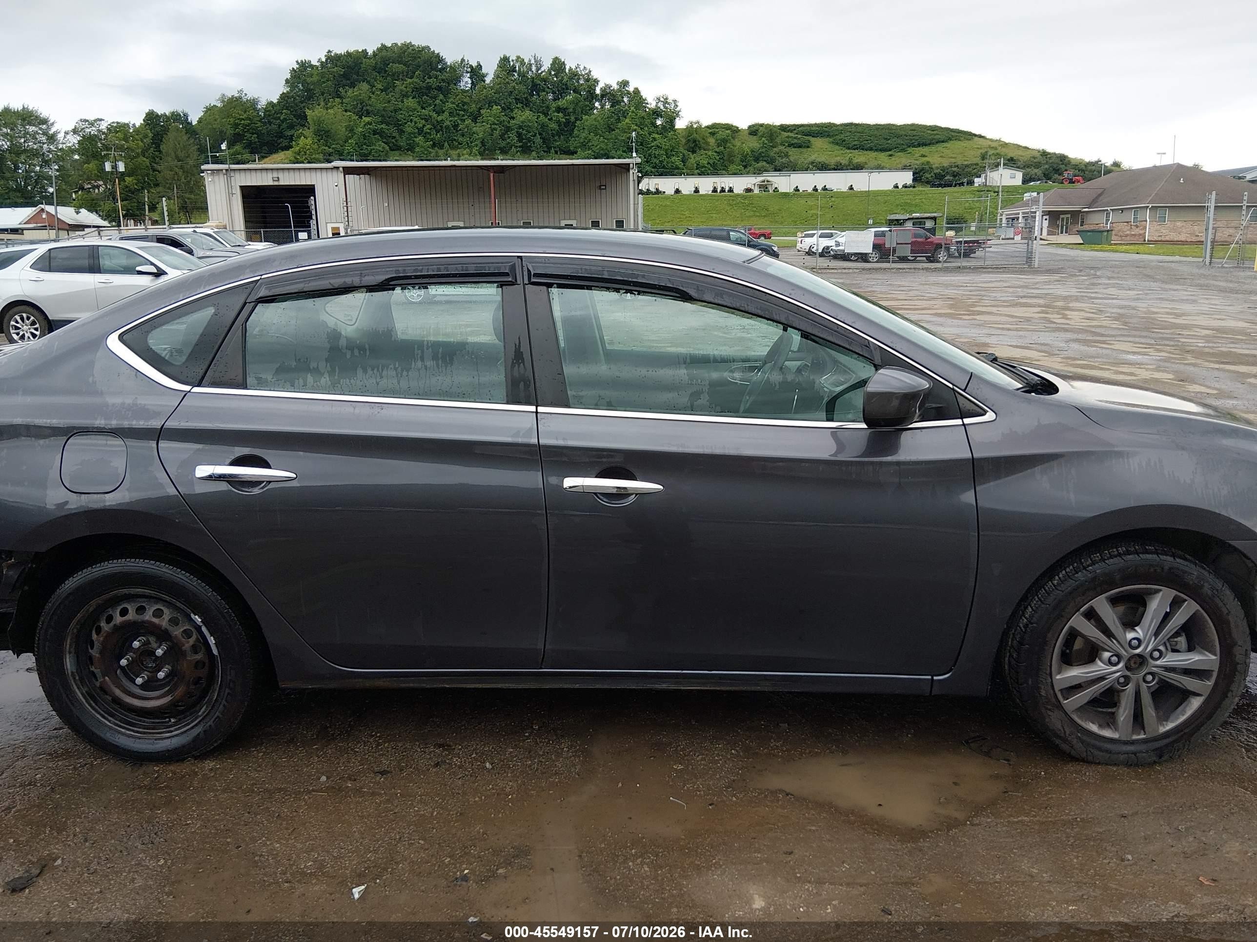 2013 Nissan Sentra S Gray vin: 3N1AB7APXDL789319