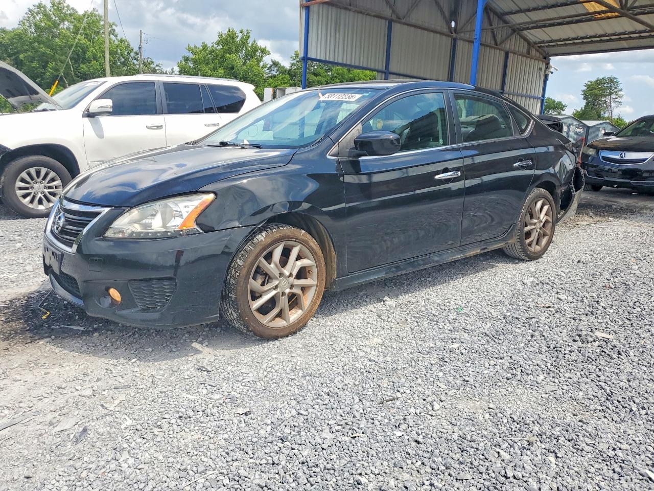 2013 Nissan Sentra S Black vin: 3N1AB7APXDL791345