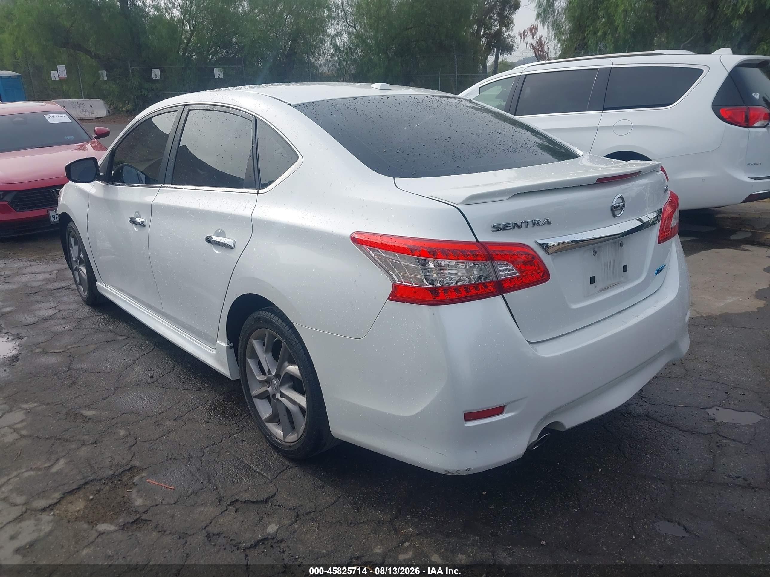 2013 Nissan Sentra Sr White vin: 3N1AB7APXDL793483