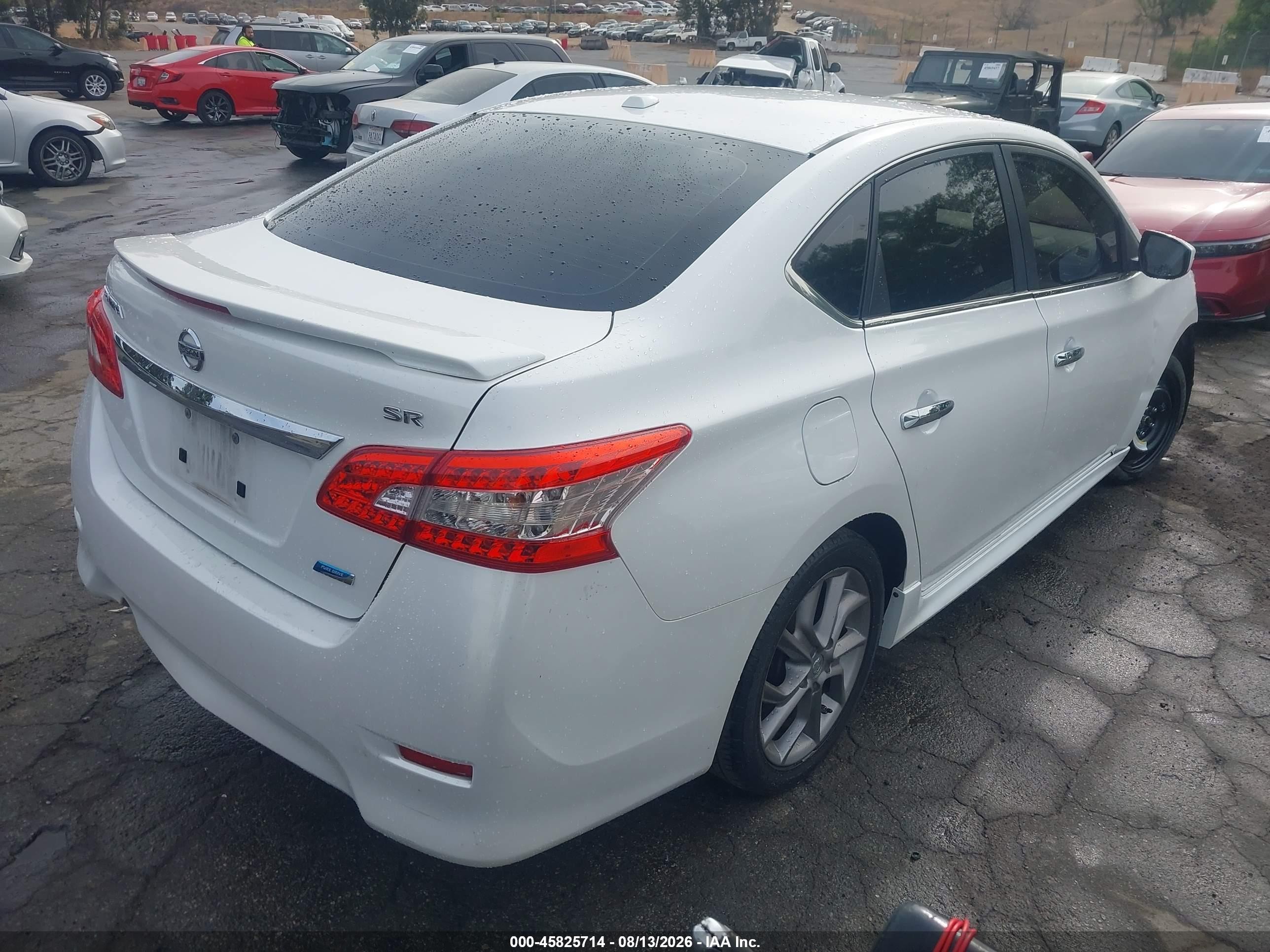 2013 Nissan Sentra Sr White vin: 3N1AB7APXDL793483