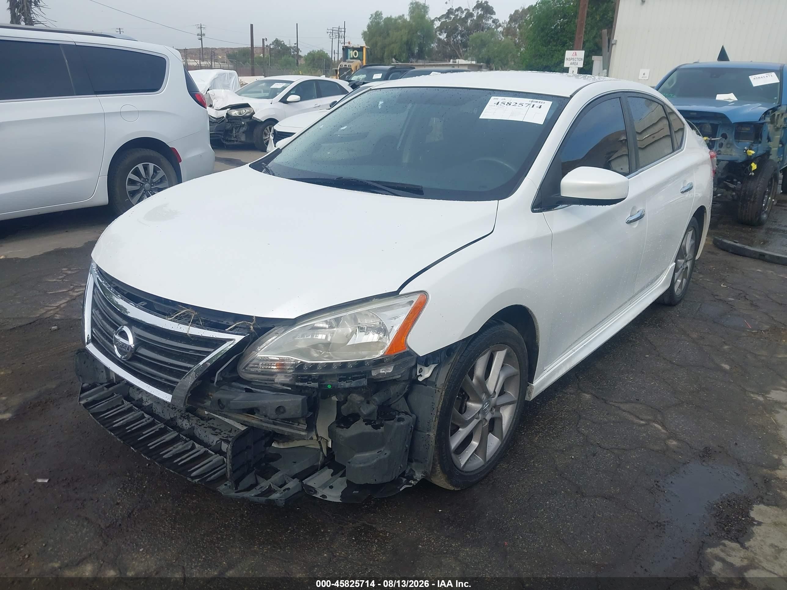 2013 Nissan Sentra Sr White vin: 3N1AB7APXDL793483