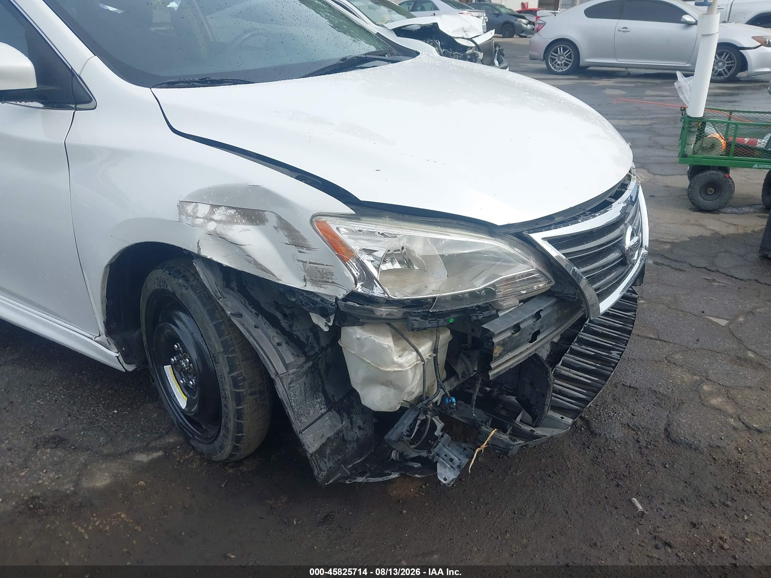 2013 Nissan Sentra Sr White vin: 3N1AB7APXDL793483