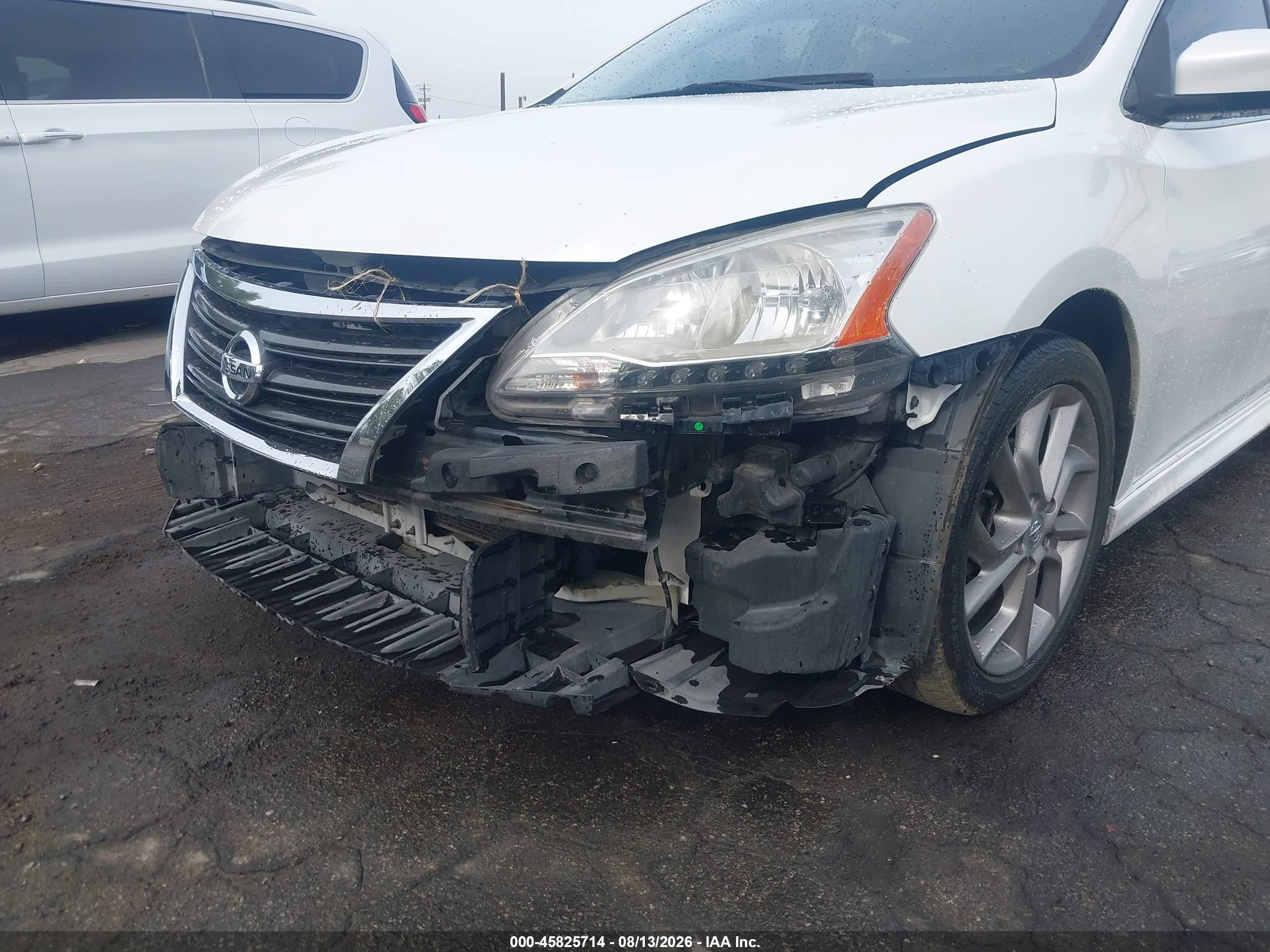 2013 Nissan Sentra Sr White vin: 3N1AB7APXDL793483
