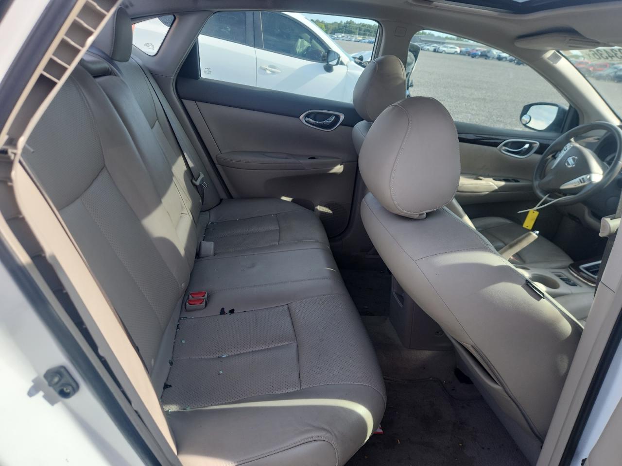 2013 Nissan Sentra S White vin: 3N1AB7APXDL797520