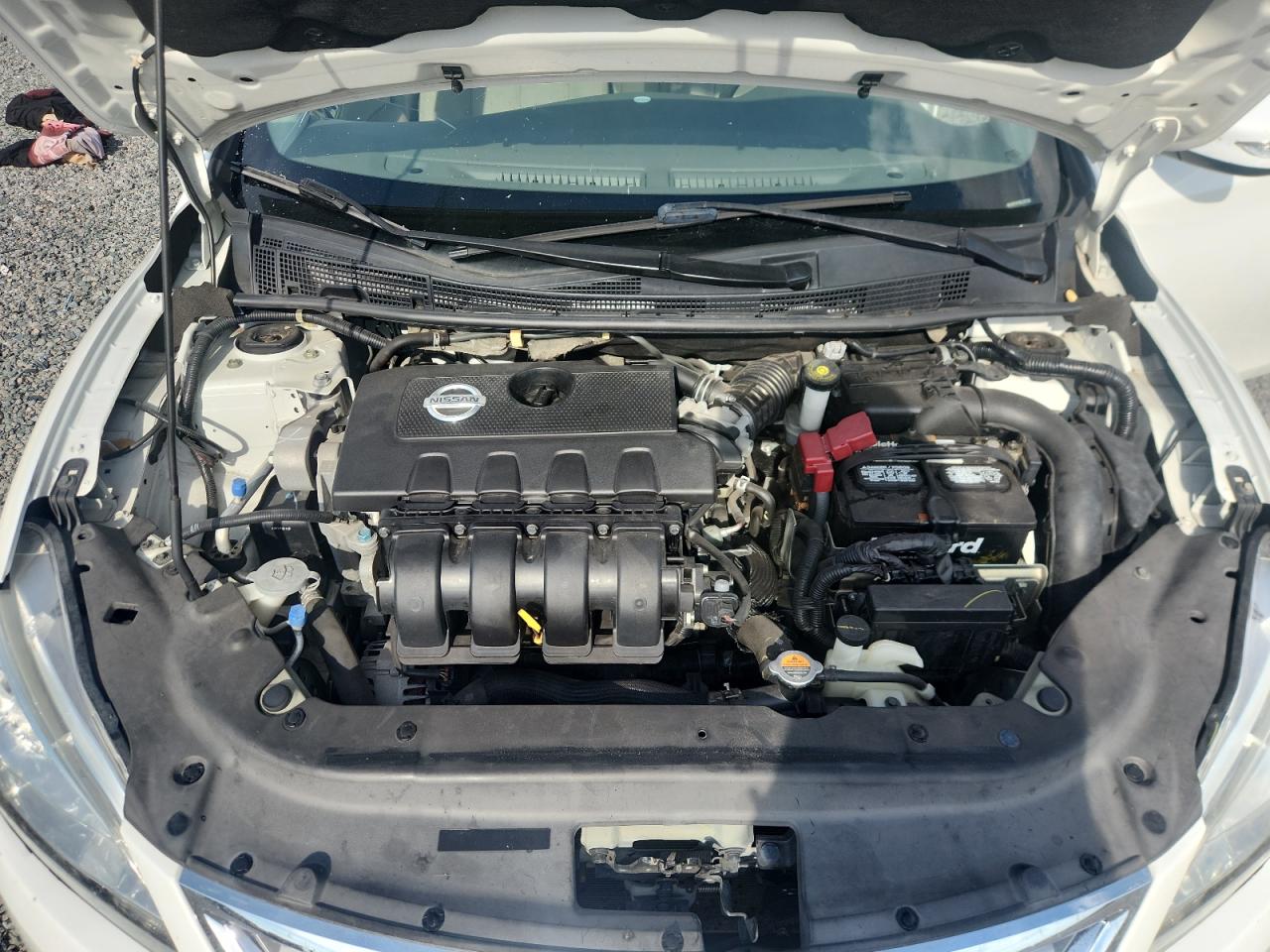 2013 Nissan Sentra S White vin: 3N1AB7APXDL797520