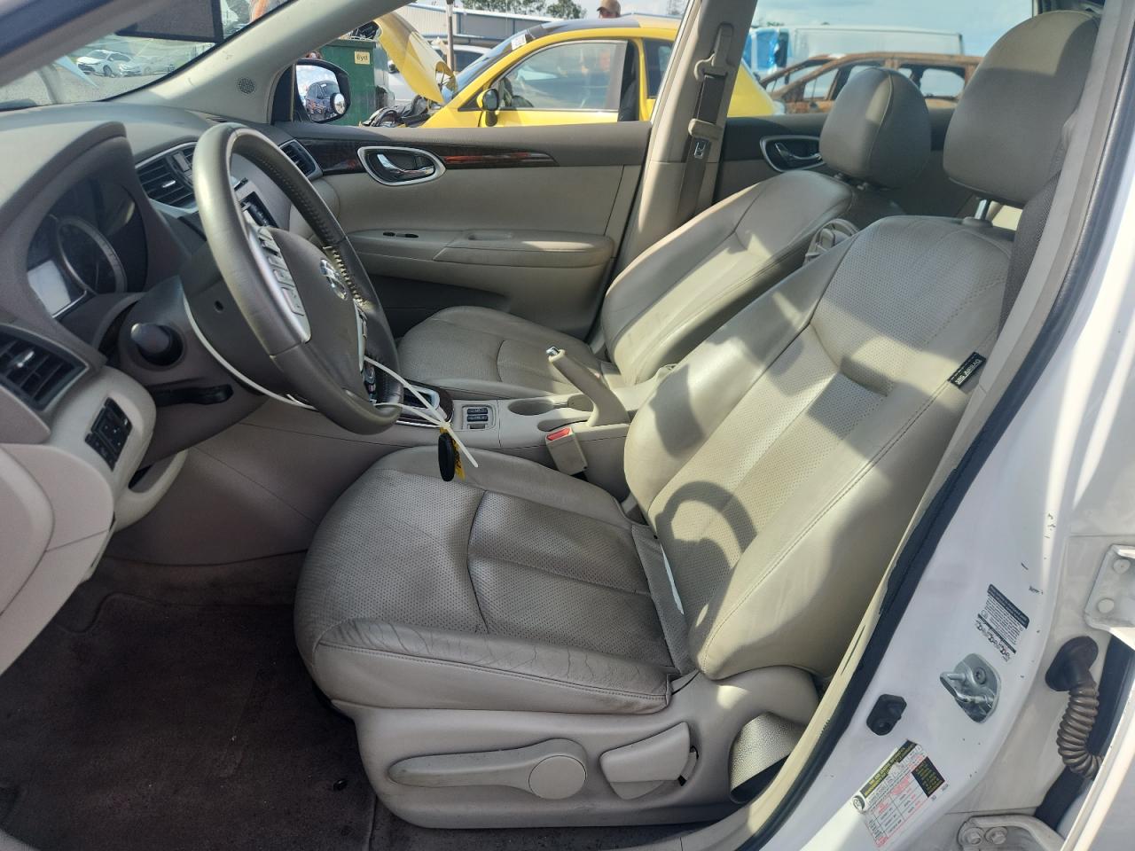 2013 Nissan Sentra S White vin: 3N1AB7APXDL797520