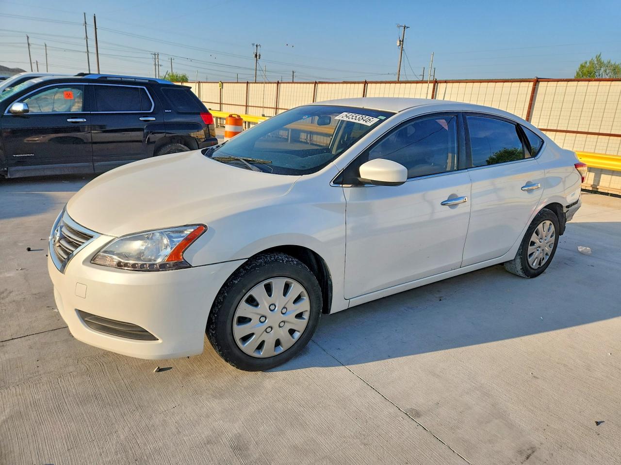 2013 Nissan Sentra S White vin: 3N1AB7APXDL799591