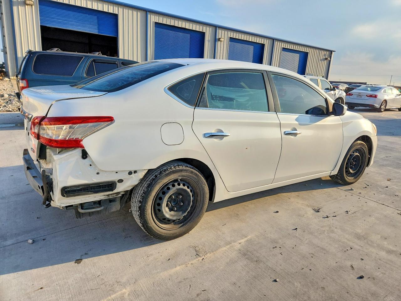 2013 Nissan Sentra S White vin: 3N1AB7APXDL799591