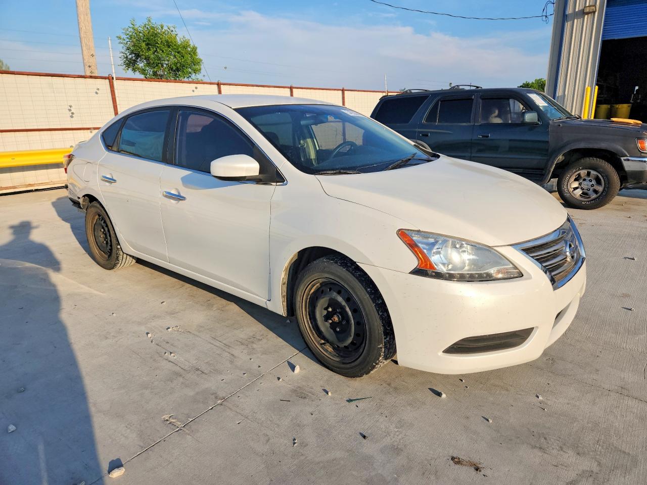 2013 Nissan Sentra S White vin: 3N1AB7APXDL799591