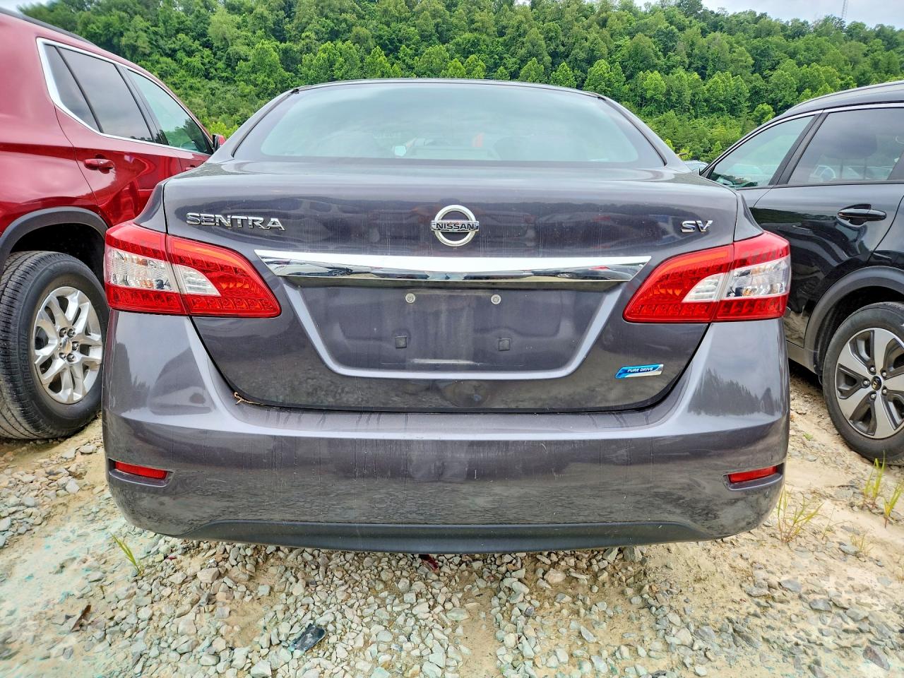 2014 Nissan Sentra Sv Серый vin: 3N1AB7APXEL607443