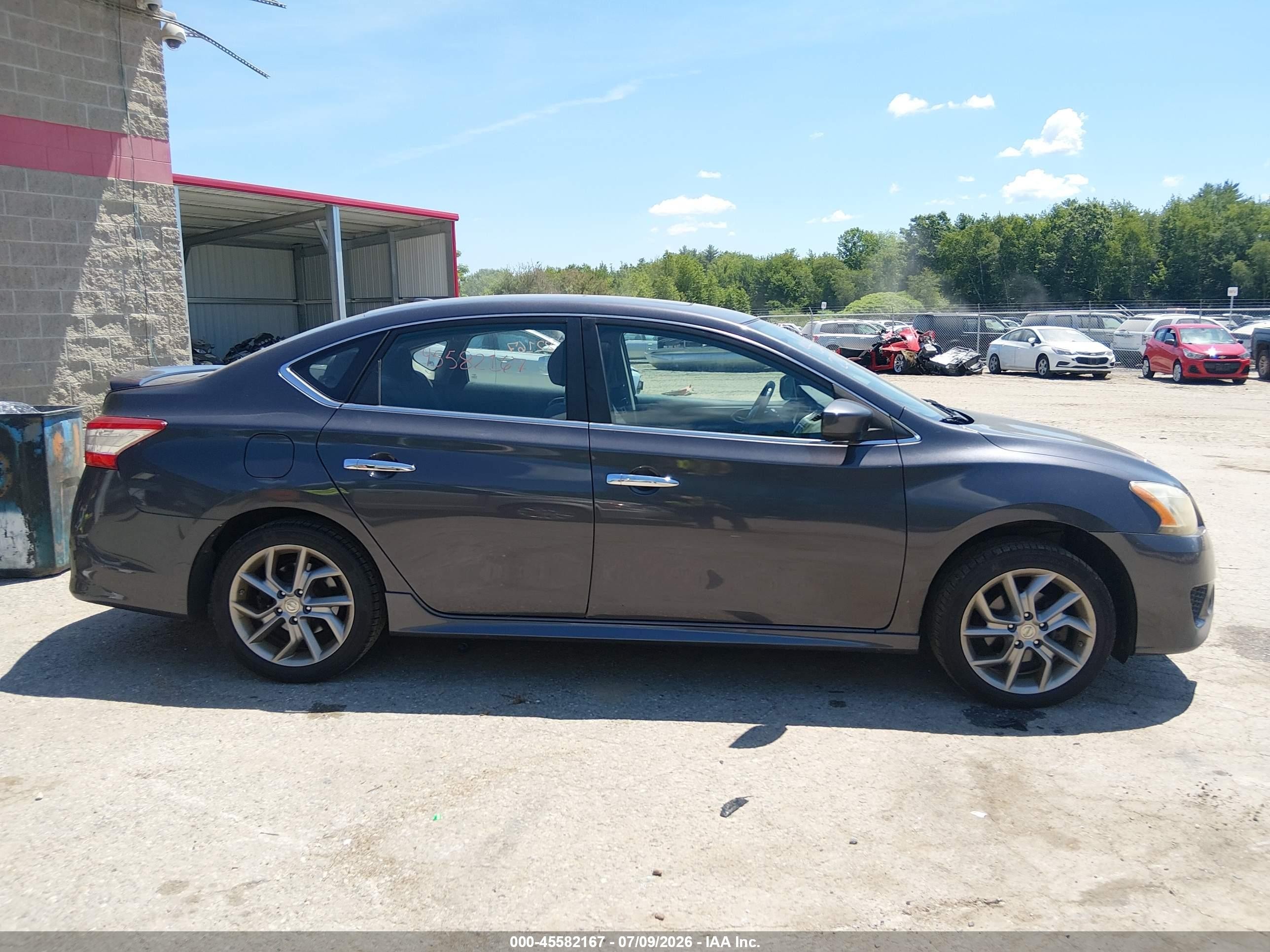 2014 Nissan Sentra Sr Gray vin: 3N1AB7APXEL613341
