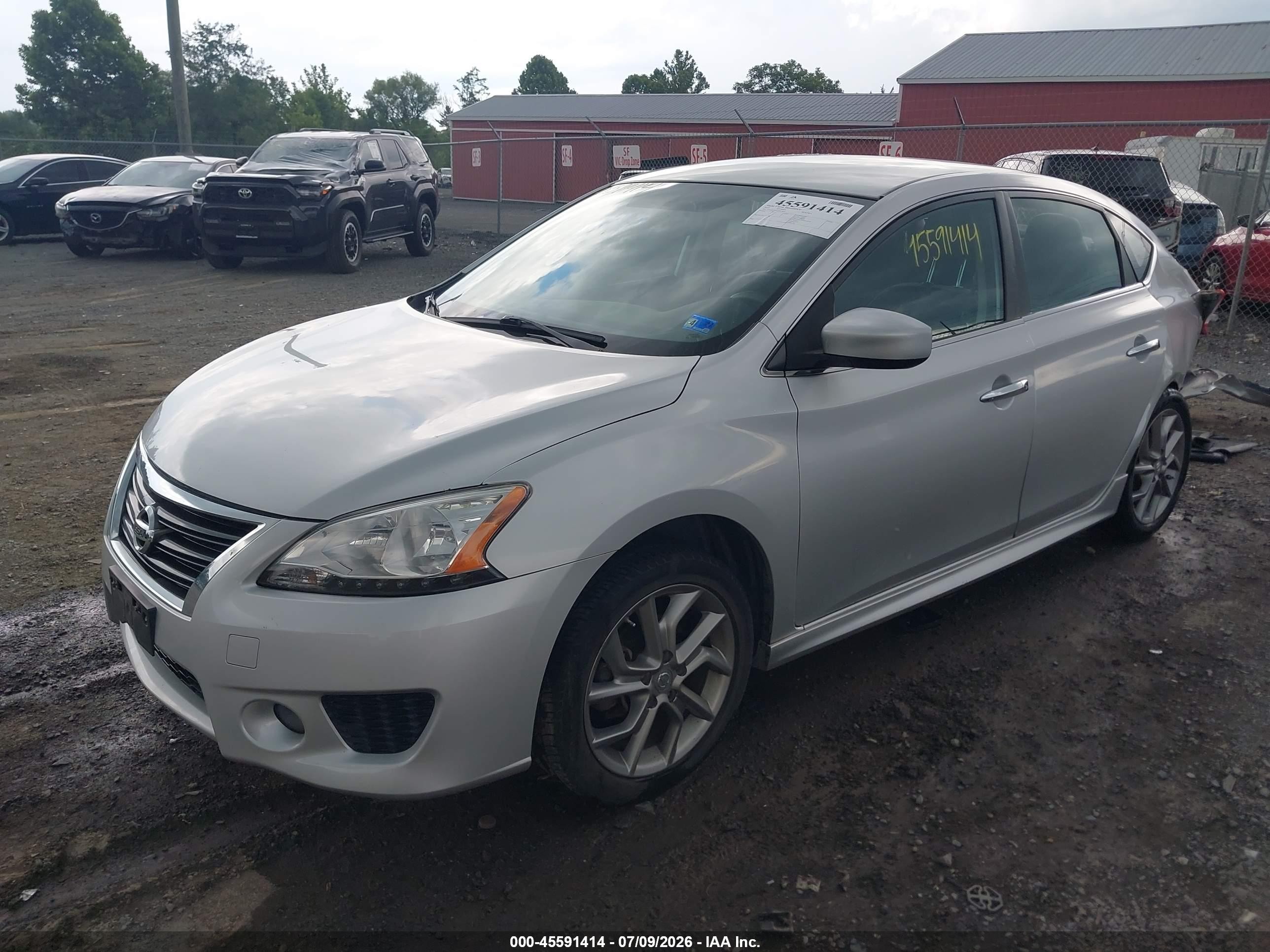 2014 Nissan Sentra Sr Silver vin: 3N1AB7APXEL613419